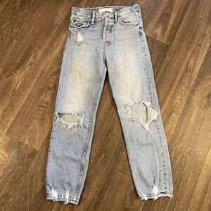 Mother Superior The Tomcat The Confession Distressed Jeans Size 25 (26x25.5) EUC